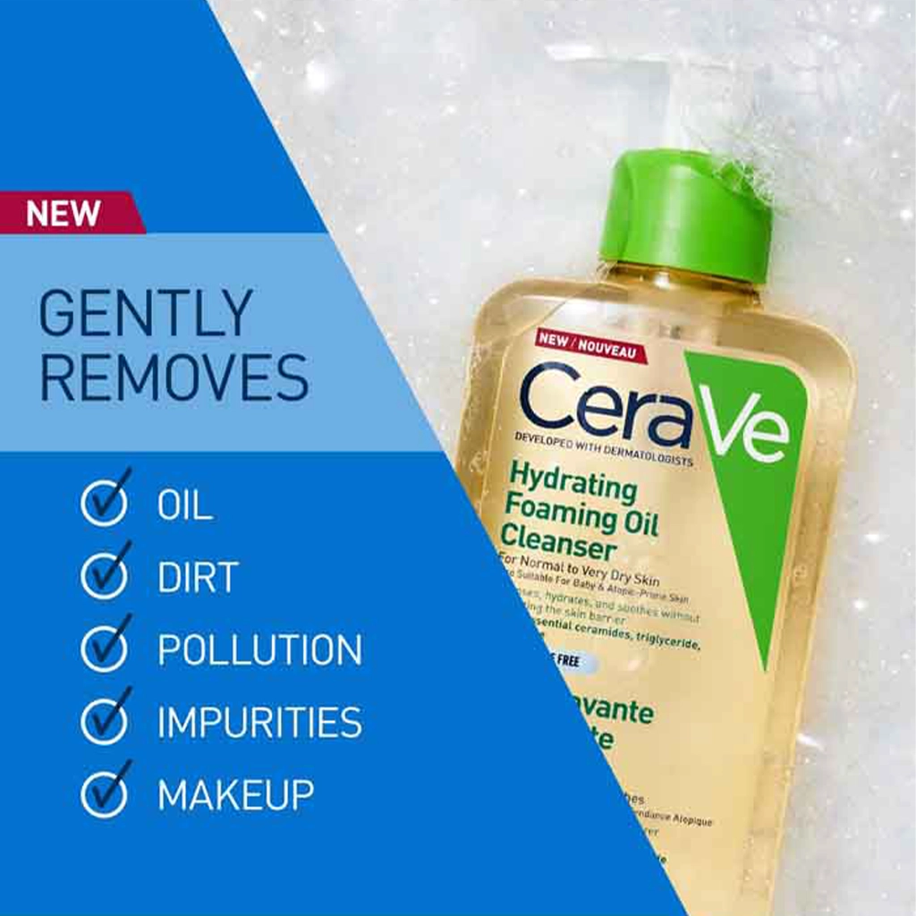 فوم شستشوی روغنی سراوی CeraVe پوست نرمال تا خیلی خشک 236ml — تصویر ۳