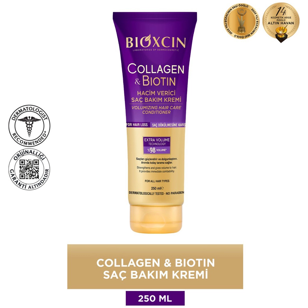ماسک مو حجم دهنده بیوکسین کلاژن و بیوتین مدل BIOXCIN Collagen & Biotin — تصویر ۳