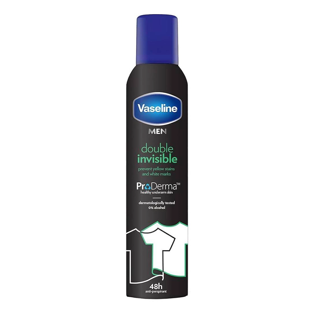 اسپری ضد تعریق وازلین مردانه مدل Vaseline Double Invisible