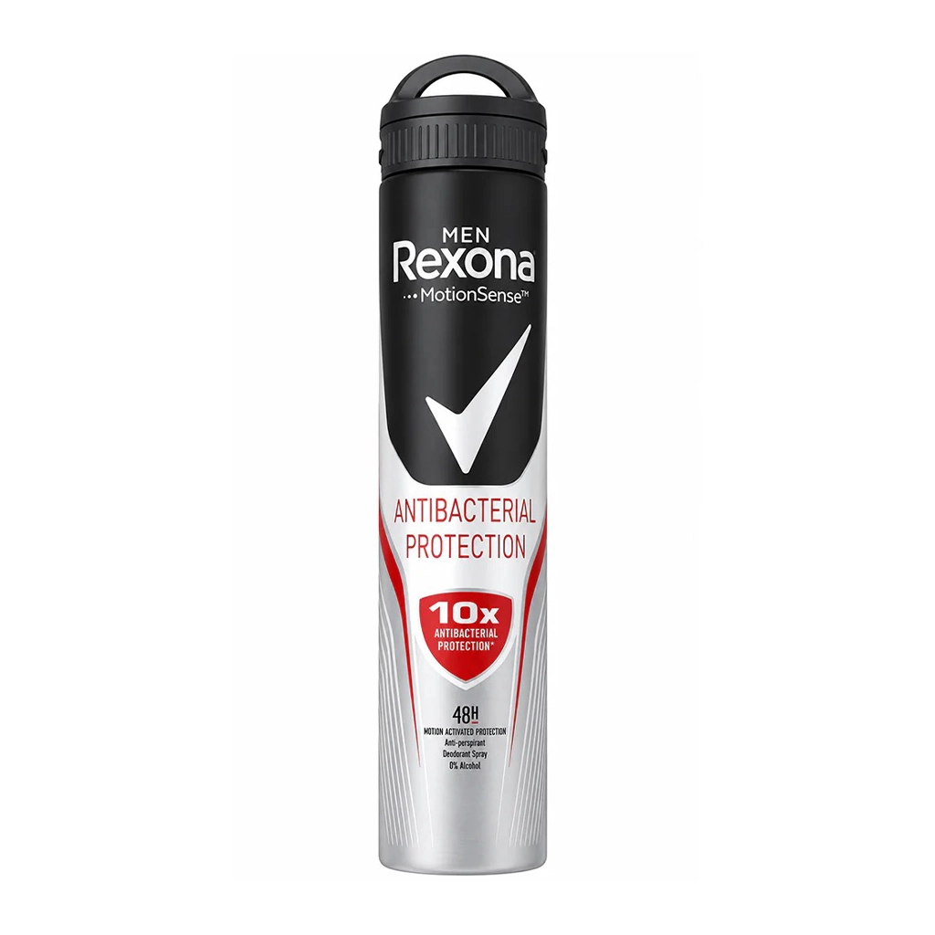 اسپری ضد تعریق رکسونا مردانه مدل Antibacterial Protection 10x — تصویر ۲