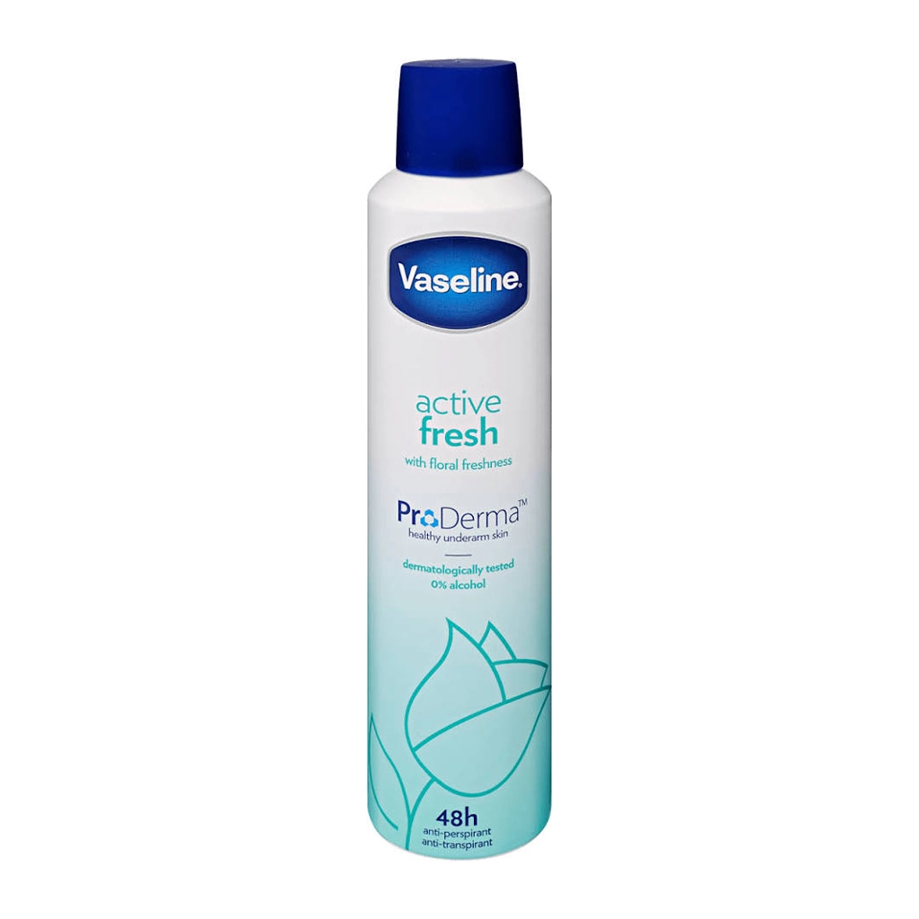 اسپری ضد تعریق وازلین مدل اکتیو فرش Vaselina Active Fresh