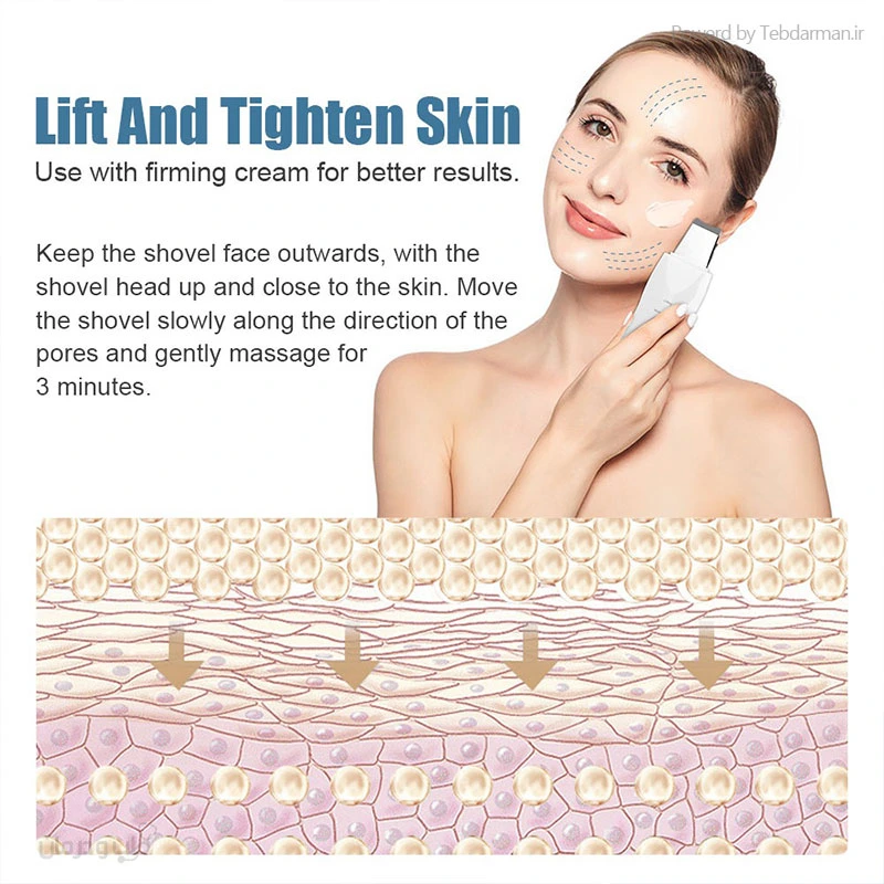 دستگاه اتو صورت خانگی برند shovel skin machine — تصویر ۵