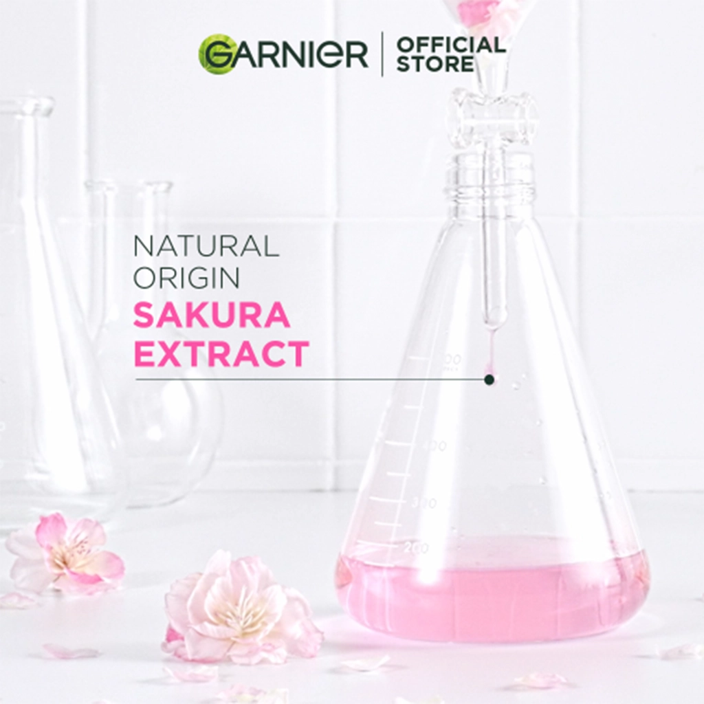 فیس واش گارنیر Sakura Glow Ceramide | شوینده صورت سرامیدی درخشان‌کننده — تصویر ۵