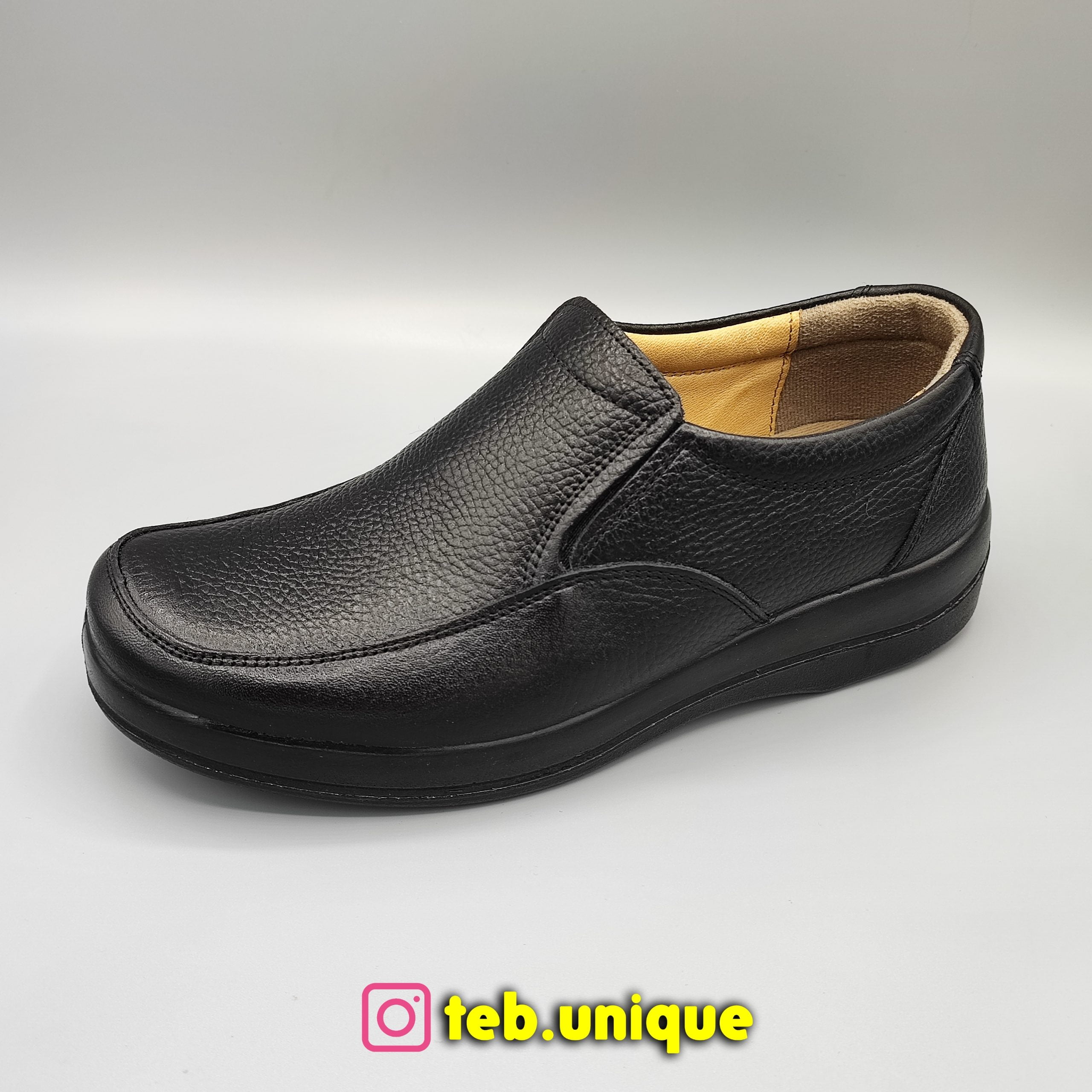 کفش طبی ارتوپدی مردانه کد ۲۰۱۸ مشکی خزرطب — تصویر ۴