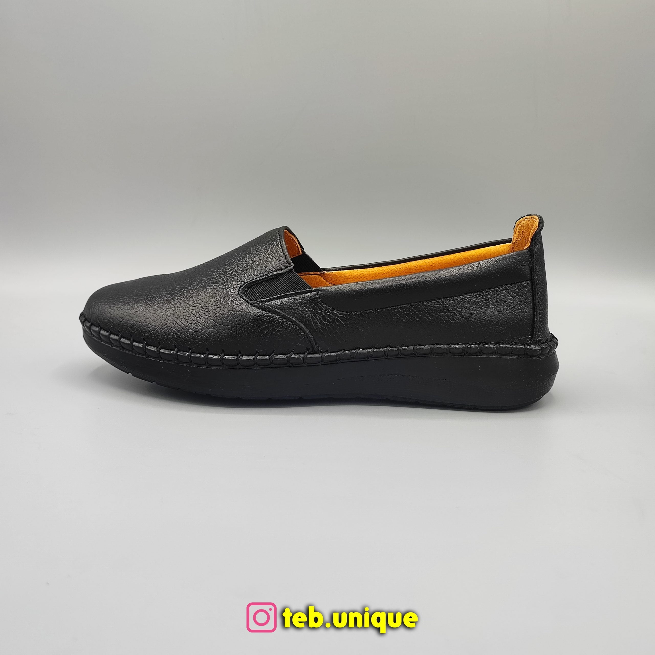 کفش طبی زنانه چرم طبیعی اصل مدل ساتین — تصویر ۳