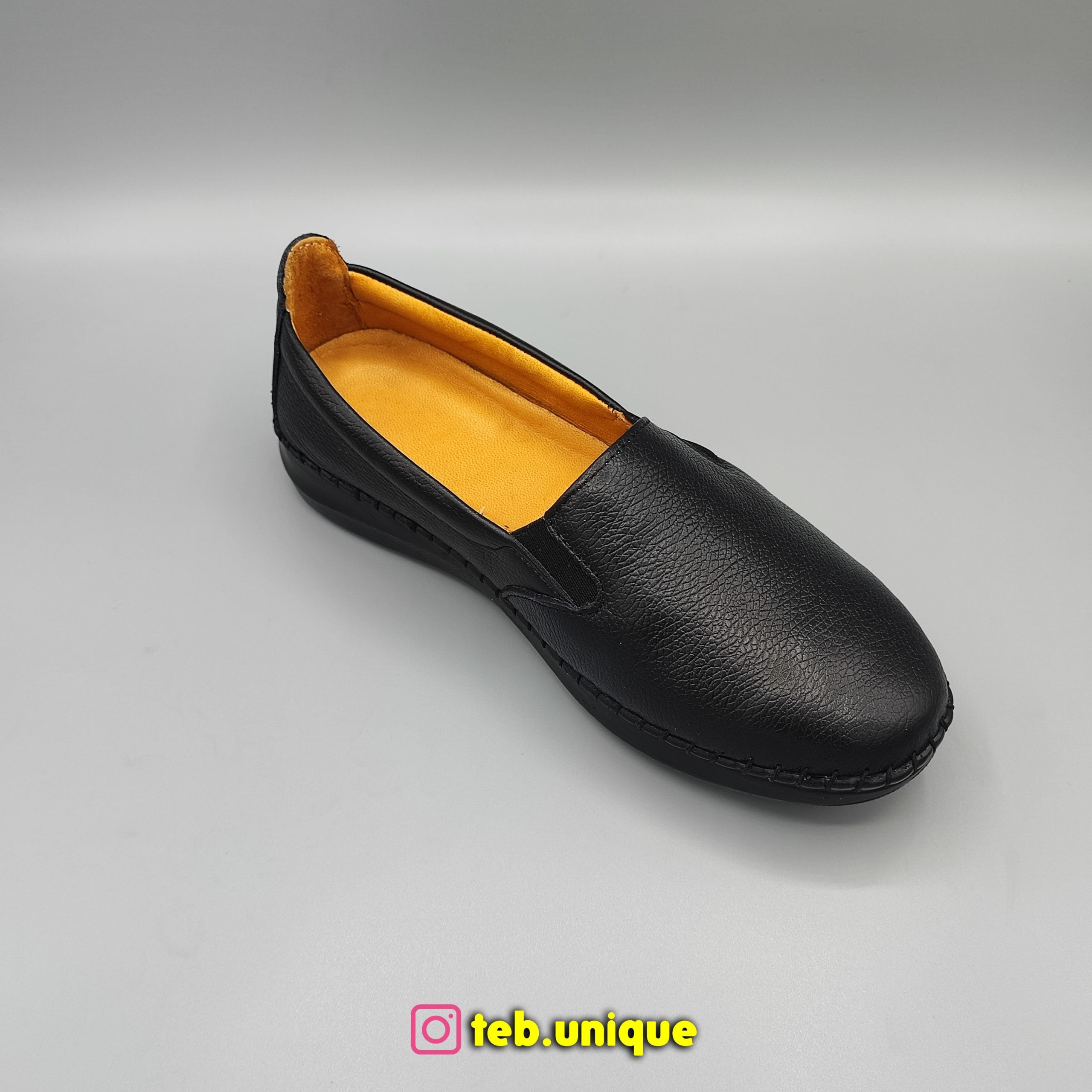 کفش طبی زنانه چرم طبیعی اصل مدل ساتین — تصویر ۵