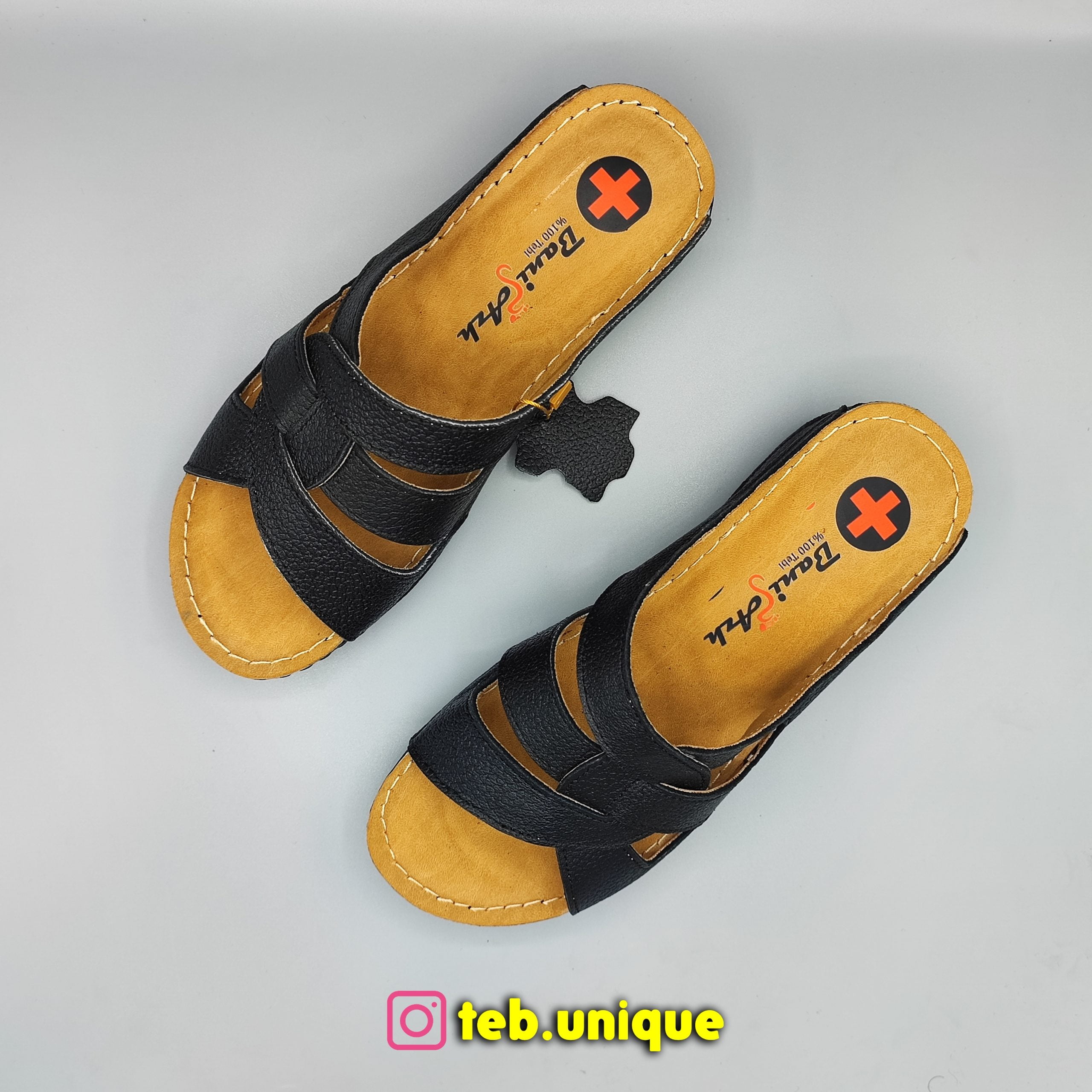 صندل طبی زنانه چرم طبیعی مدل بهار — تصویر ۴