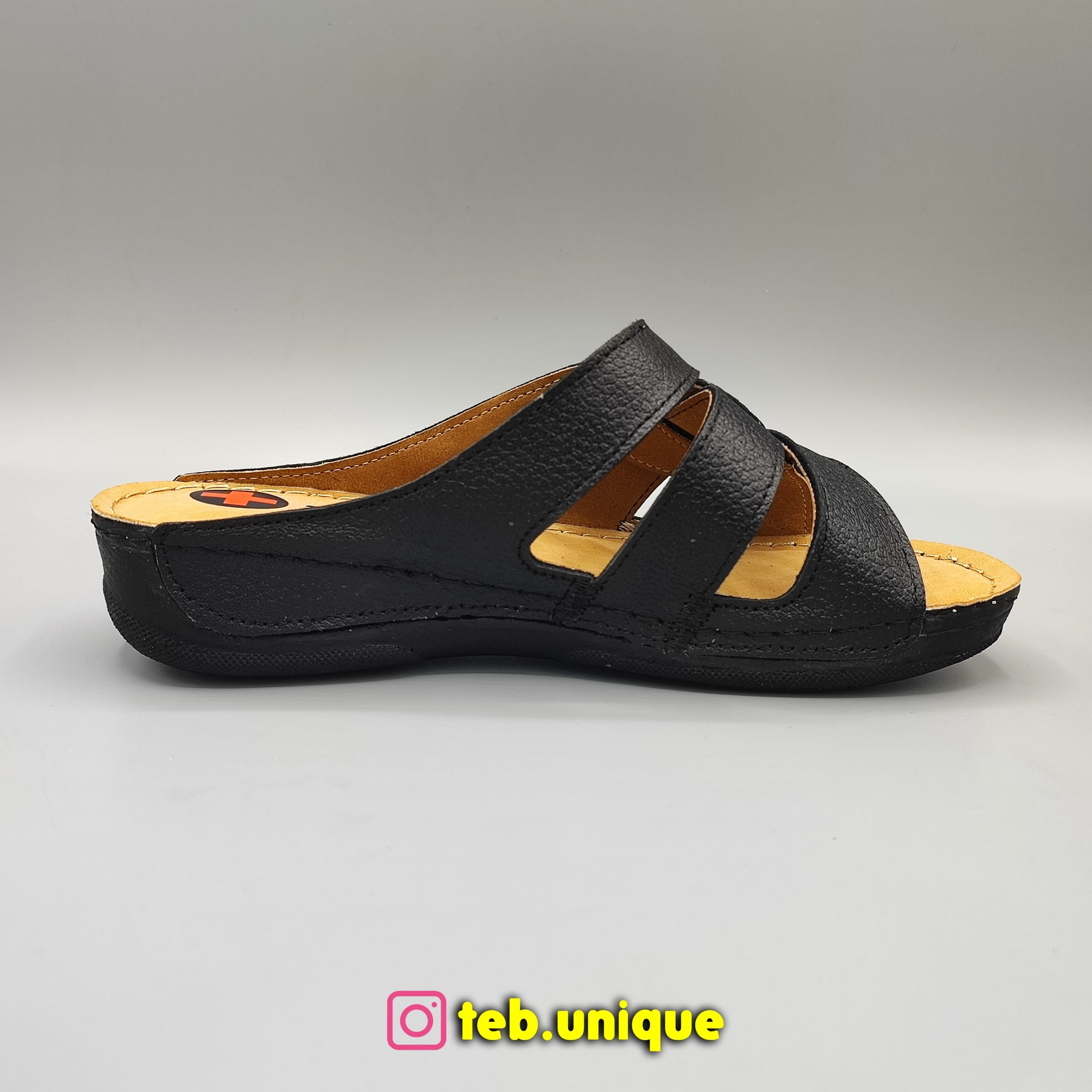صندل طبی زنانه چرم طبیعی مدل بهار — تصویر ۵
