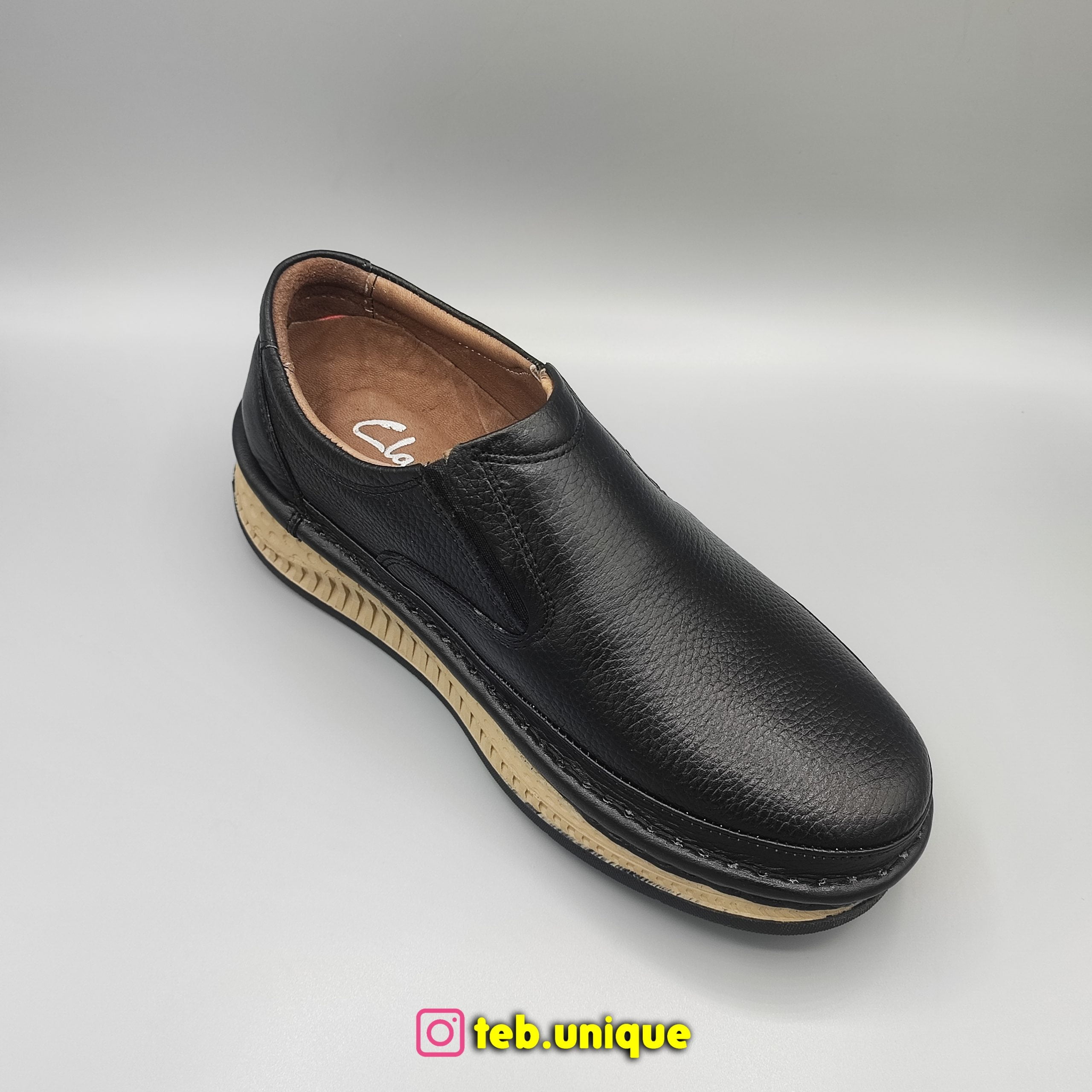کفش طبی مردانه چرم تبریز مدل کاپیتال — تصویر ۵