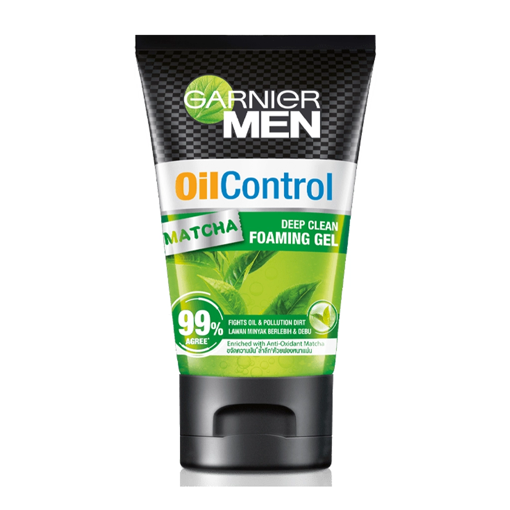 ژل شستشوی صورت مردانه گارنیر مدل Matcha Oil Control