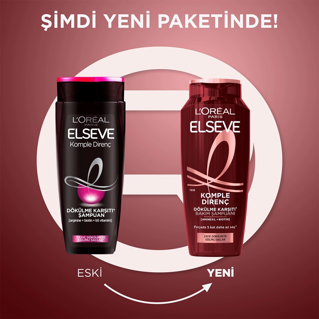 شامپو ضد ریزش مو لورال السیو مدل 400ml LOREAL Komple Direnc — تصویر ۴