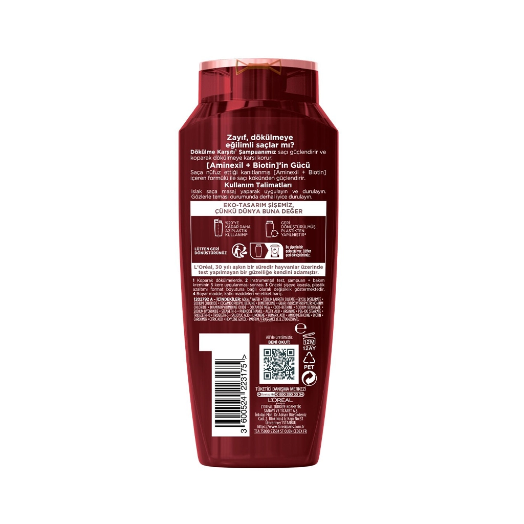 شامپو ضد ریزش مو لورال السیو مدل 400ml LOREAL Komple Direnc — تصویر ۵