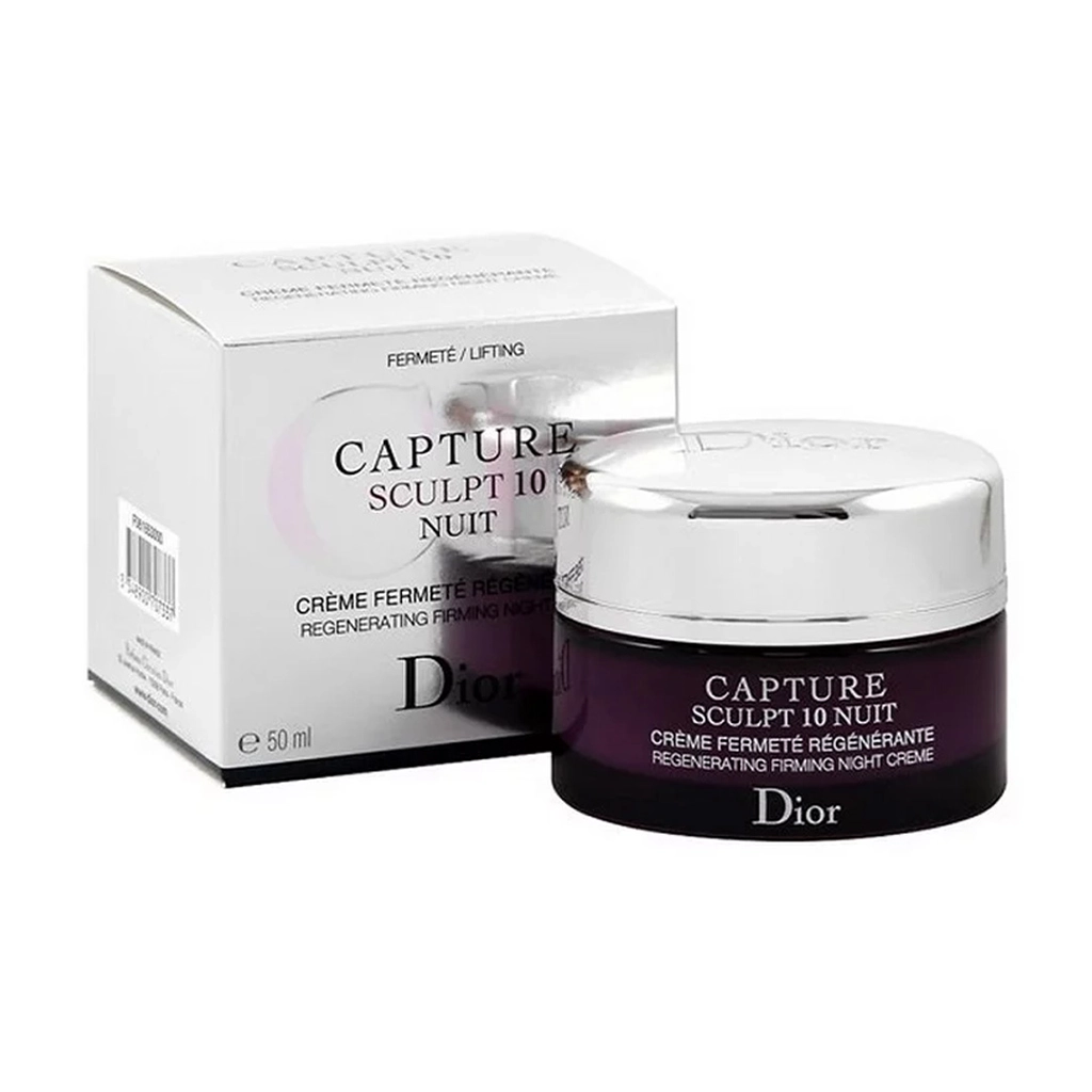 کرم شب لیفتینگ و سفت‌کننده دیور Dior Capture Sculpt 10 Nuit – ضد چروک و بازسازی‌کننده پوست — تصویر ۳