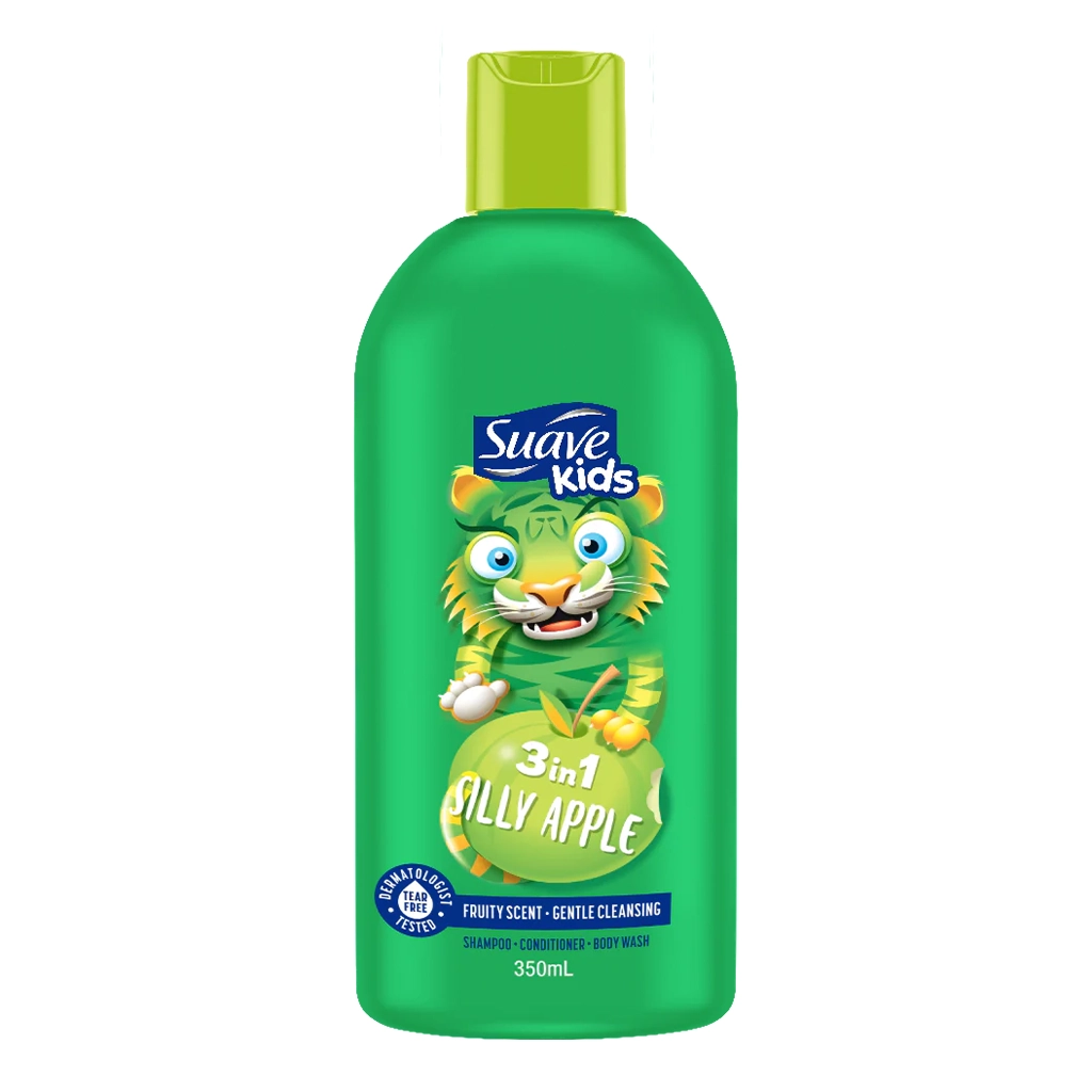 شامپو 3 در 1 کودک سوآو کیدز مدل سیب | Suave Kids 3in1 Silly Apple