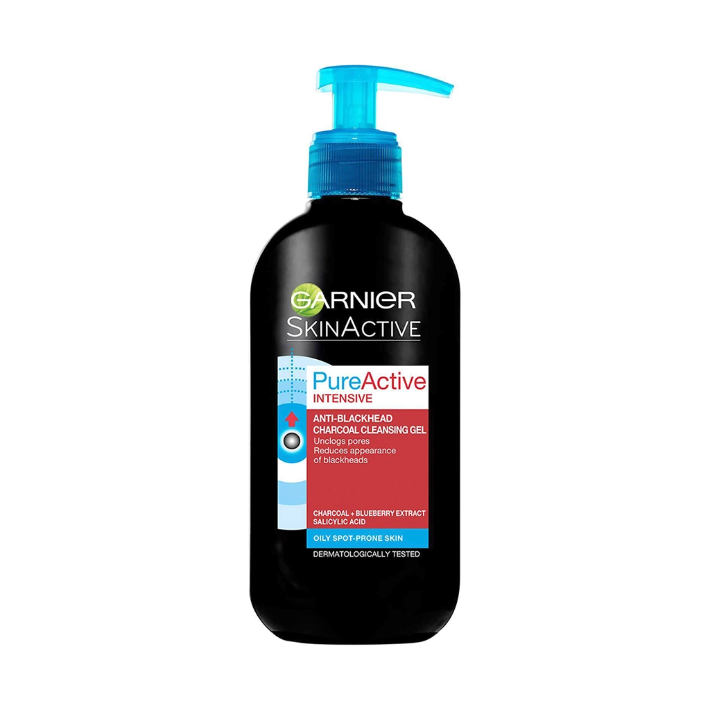 ژل شستشوی زغال گارنیه Pure Active | پاکسازی عمیق و ضدجوش سرسیاه
