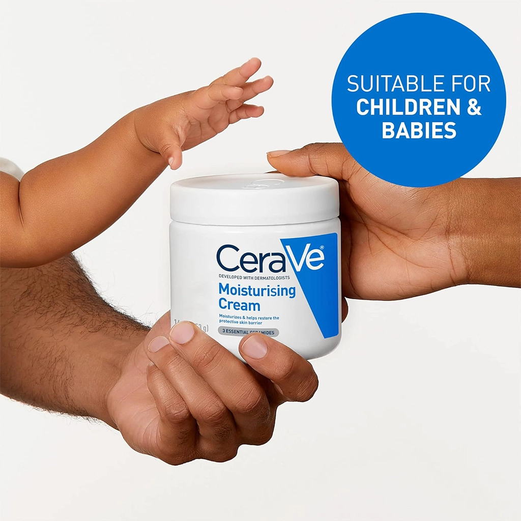 کرم مرطوبکننده سراوی مخصوص پوست خشک تا خیلی خشک 454 گرم | CeraVe Moisturising Cream — تصویر ۳