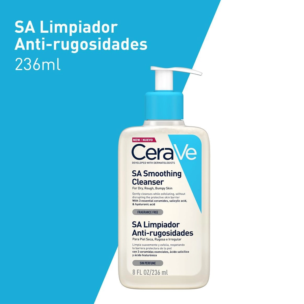 ژل شستشو سراوی SA مدل Smoothing Cleanser | شوینده ملایم لایه‌بردار پوست خشک و زبر — تصویر ۶