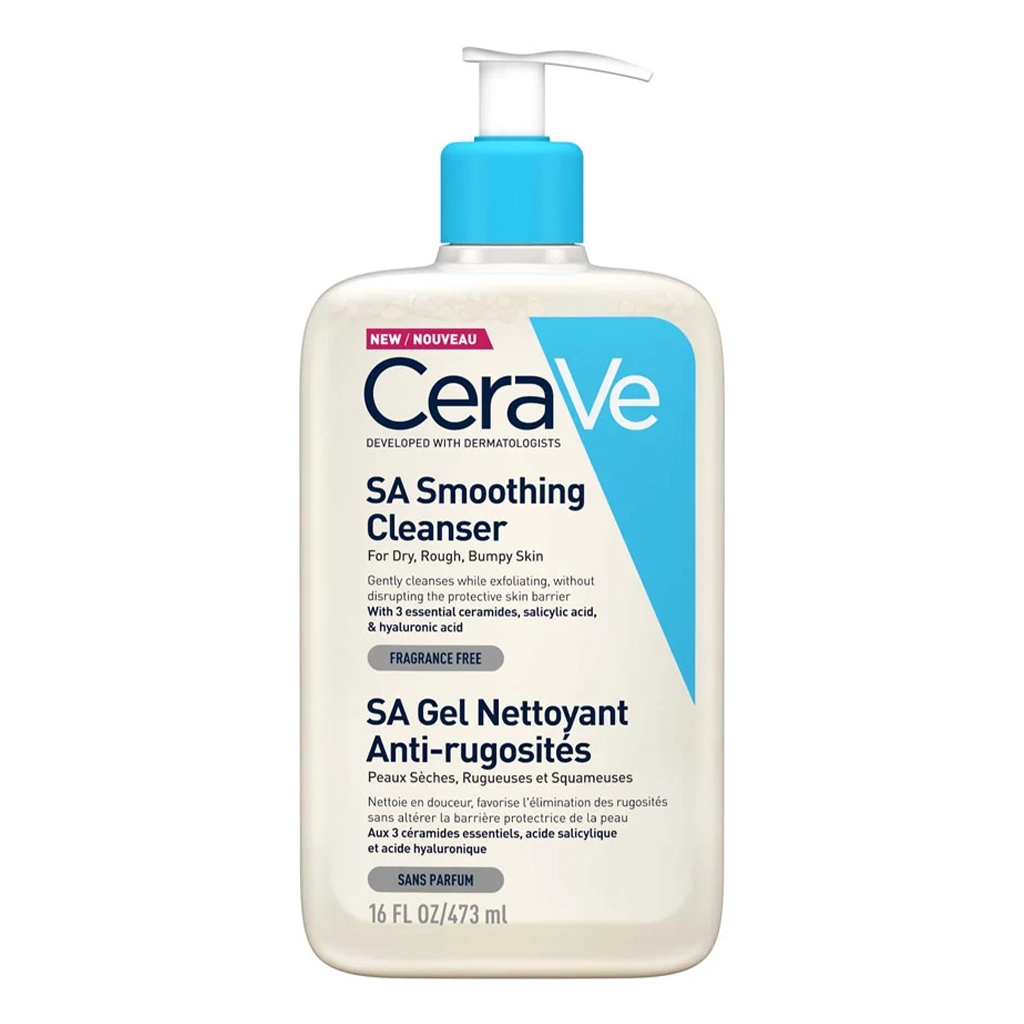 ژل شستشو سراوی SA مدل Smoothing Cleanser | شوینده ملایم لایه‌بردار پوست خشک و زبر