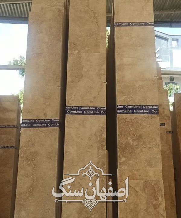 سنگ نما کرم عسلی تراورتن تکاب — تصویر ۲