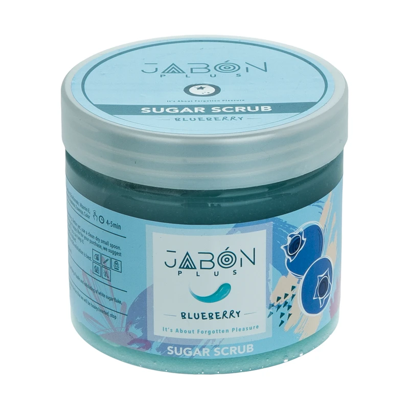 اسکراب شکری لایه بردار پوست ژبن پلاس مدل Blueberry وزن 450 گرم — تصویر ۲