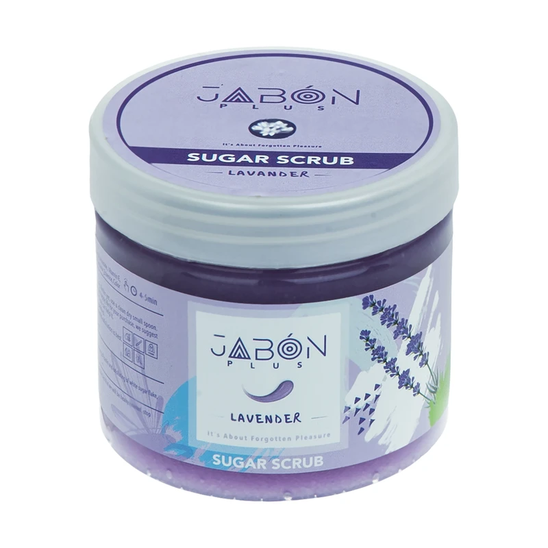 اسکراب شکری لایه بردار پوست ژبن پلاس مدل Lavender وزن 450 گرم — تصویر ۲