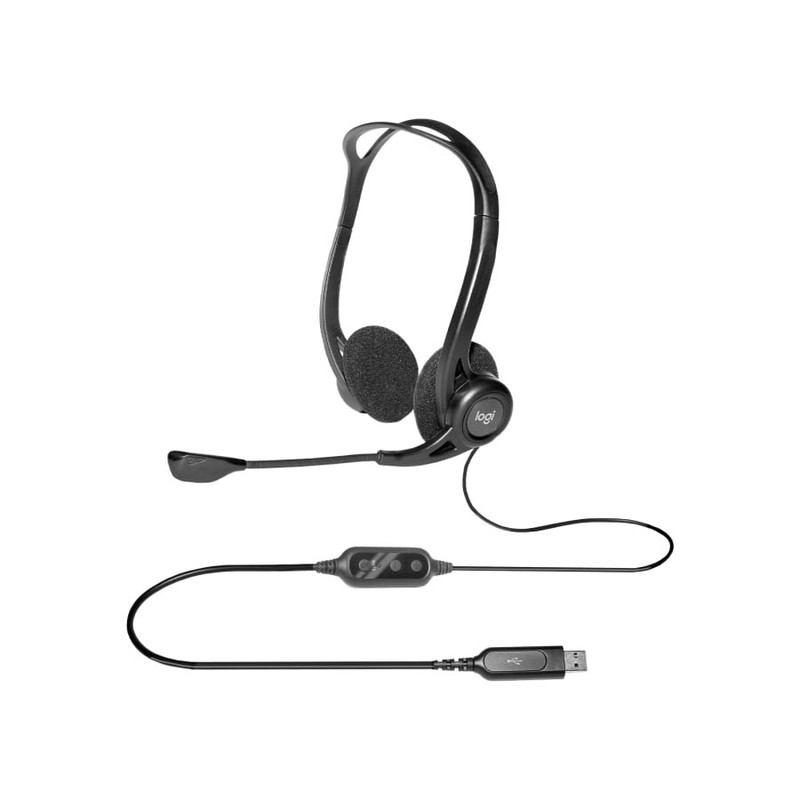 هدست با سيم USB لاجيتک Logitech H960 — تصویر ۳