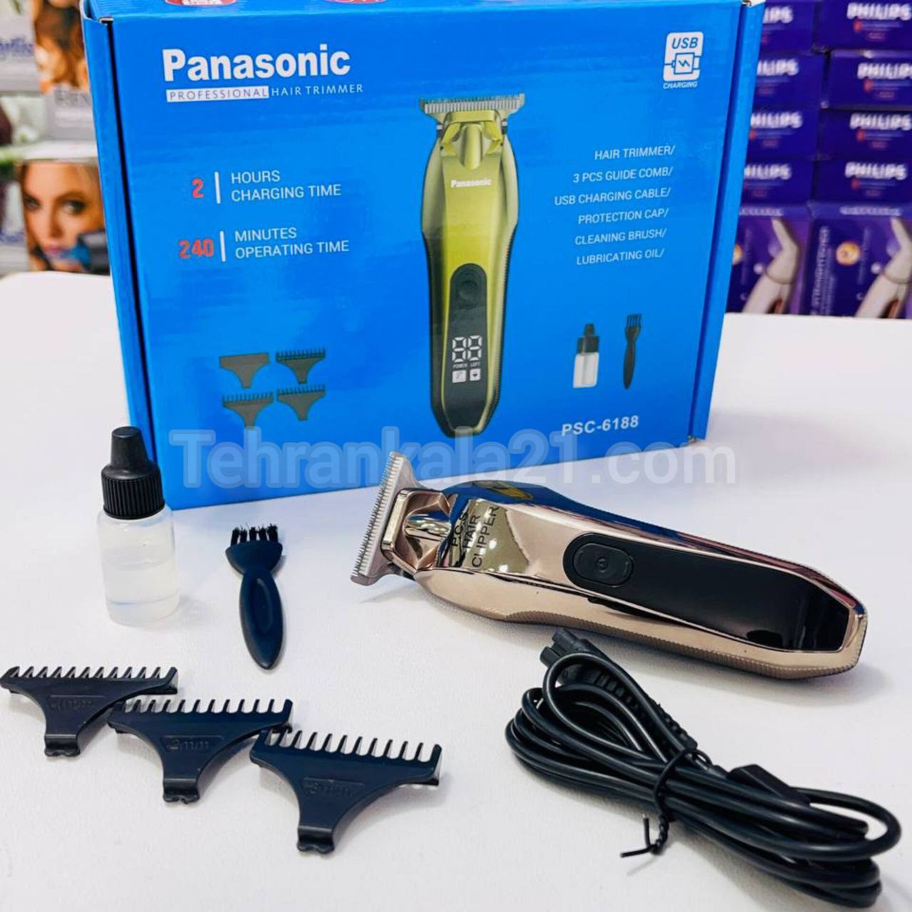 ماشین اصلاح سر و صورت پاناسونیک مدل PSC-6188 — تصویر ۵
