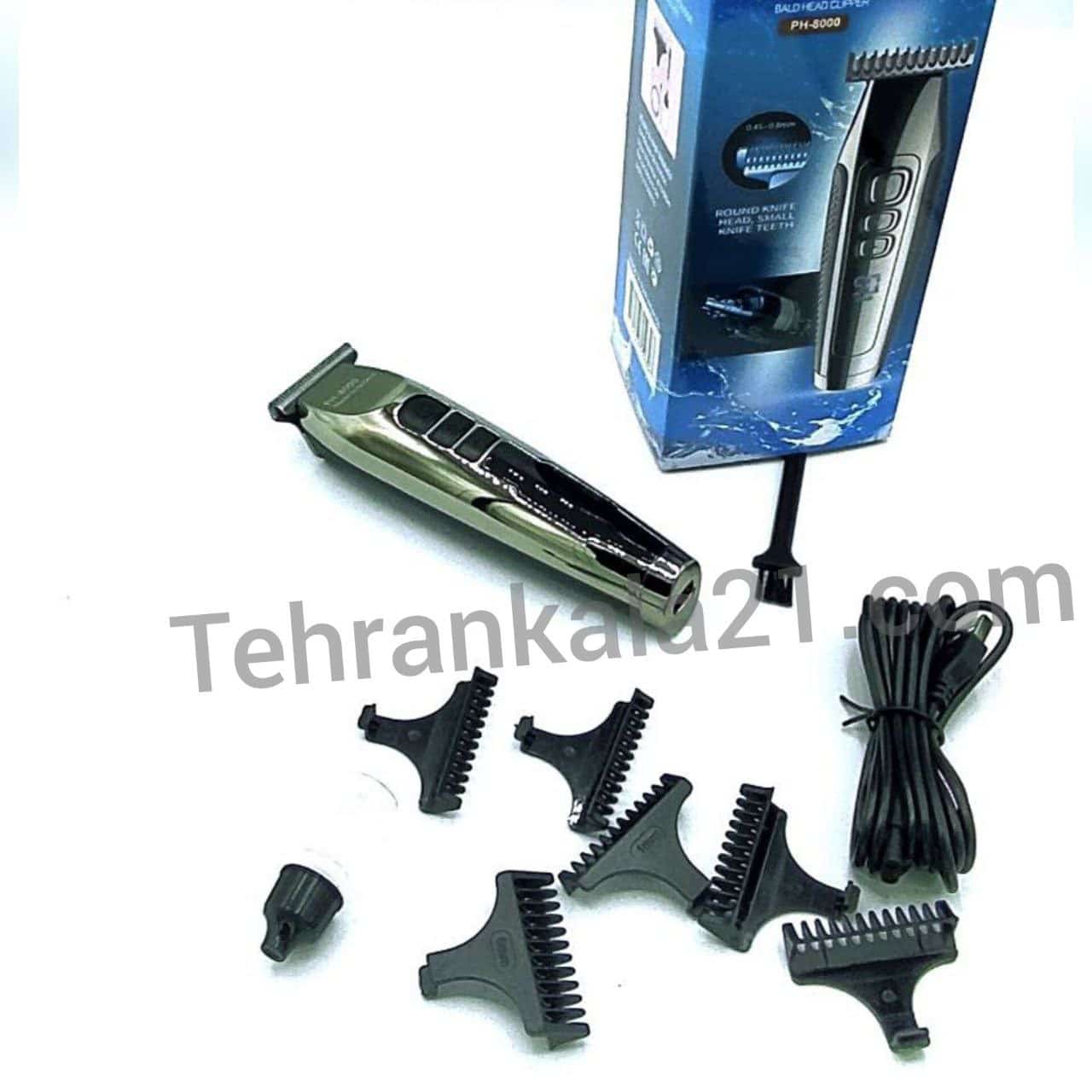 ماشین صفر زن، خط زن موی سر و صورت فیلیپس مدل PH-8000 — تصویر ۳