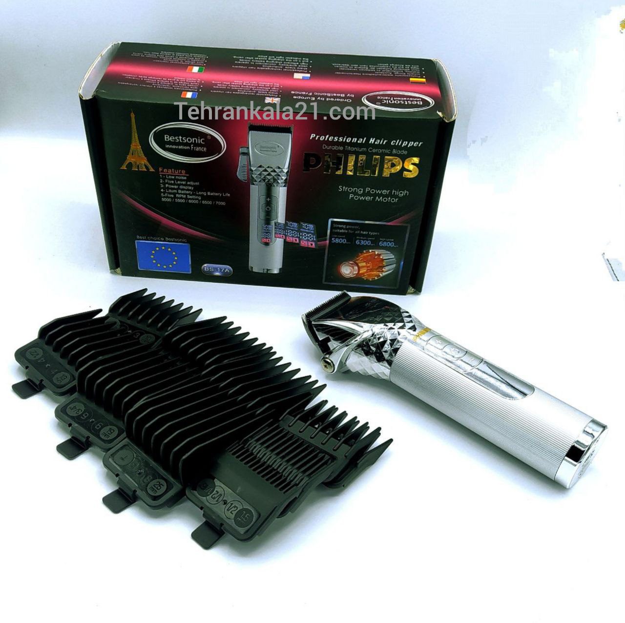 ماشین اصلاح سر و صورت بست سونیک bestsonic مدل BS-17A