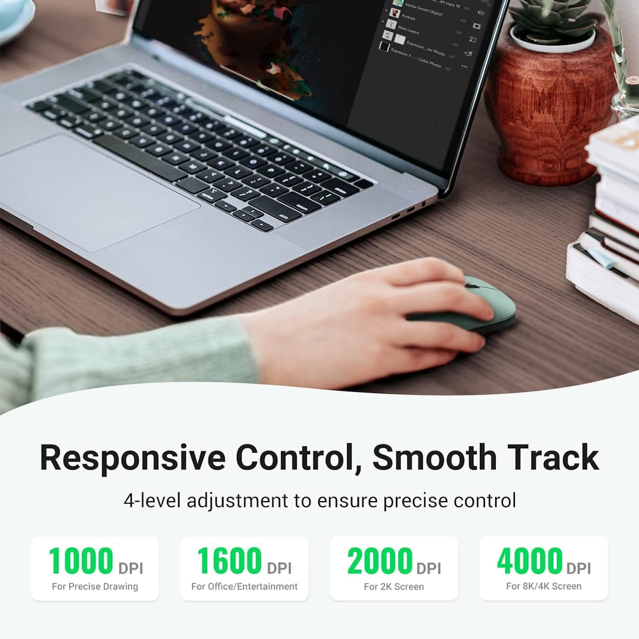 ماوس بی سیم یوگرین مدل MU001-90374 — تصویر ۸