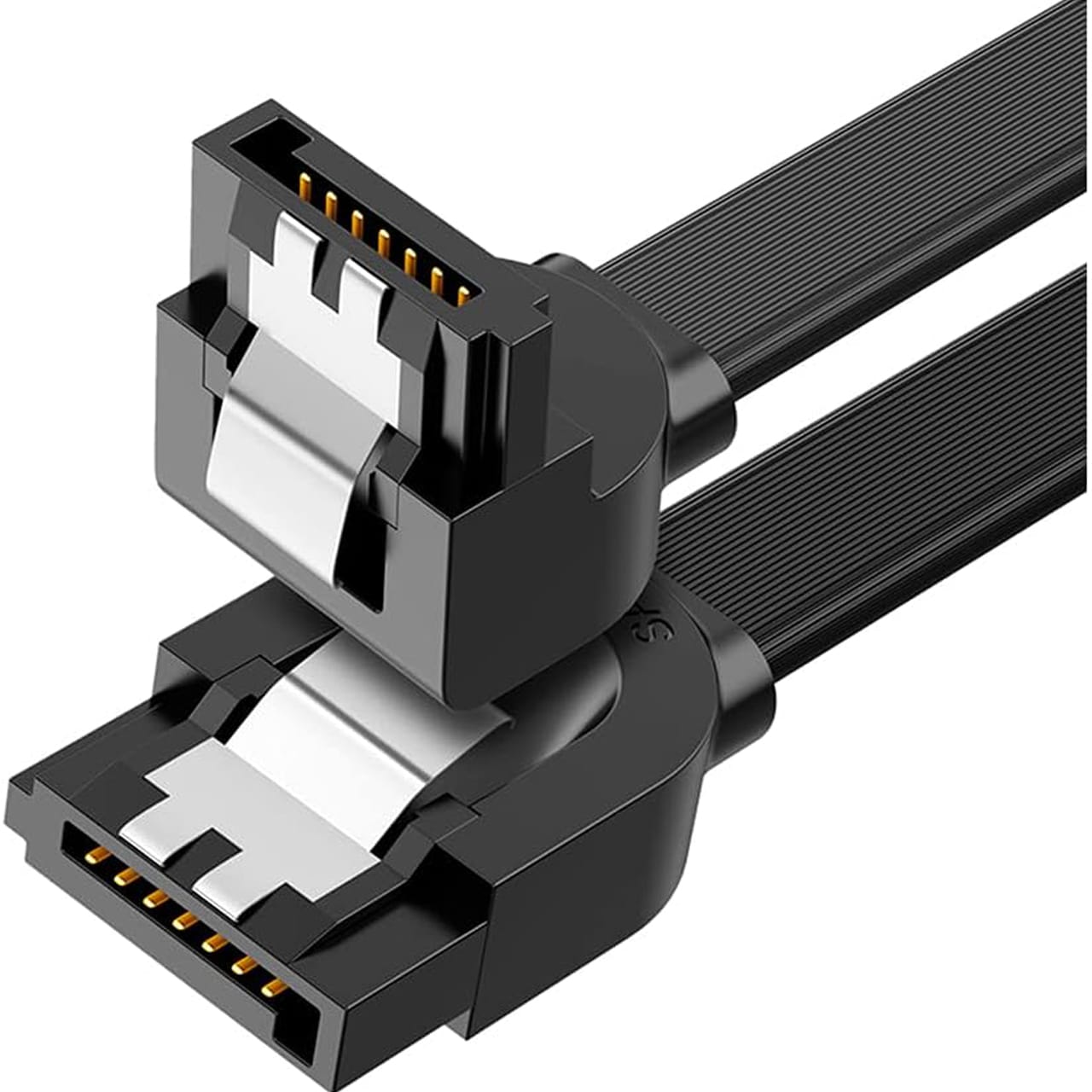 کابل‌ دیتا 90 درجه SATA3.0 یوگرین مدل US217-30797 طول 0.5 متر — تصویر ۳