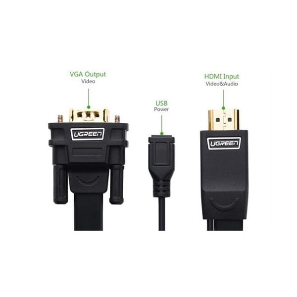 کابل تبدیل HDMI به VGA یوگرین مدل MM101-30449 طول 1.5 متر — تصویر ۴