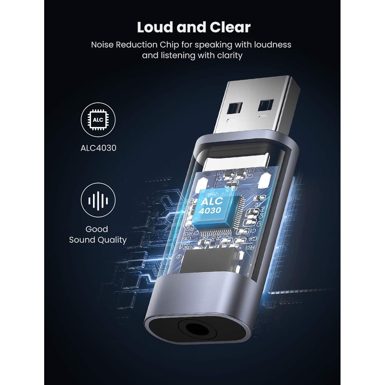 تبدیل USB به 3.5mm jack AUX یوگرین مدل CM383-80864 — تصویر ۷