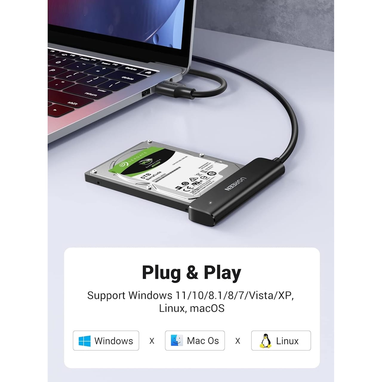 تبدیل USB-A 3.0 به SATA یوگرین مدل CM321-70609 — تصویر ۴