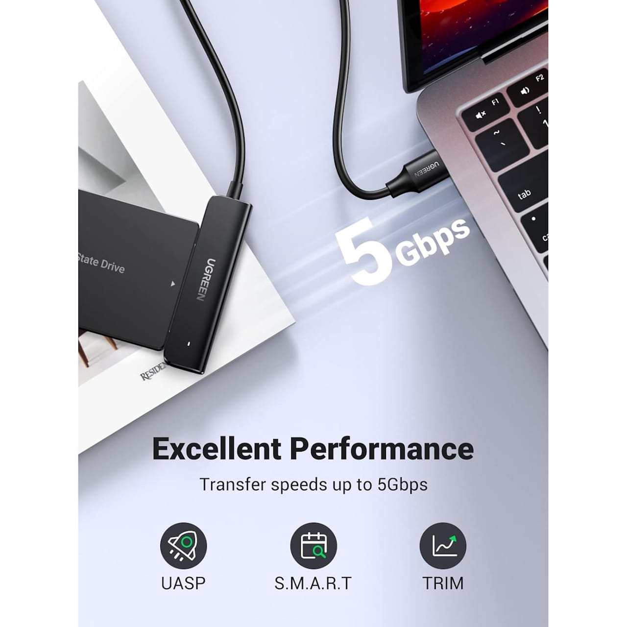 تبدیل USB-A 3.0 به SATA یوگرین مدل CM321-70609 — تصویر ۵