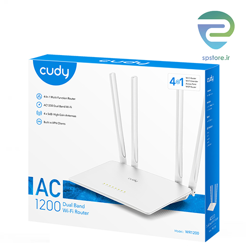 روتر بی سیم دو باند کودی مدل Cudy Router WR1200 — تصویر ۶