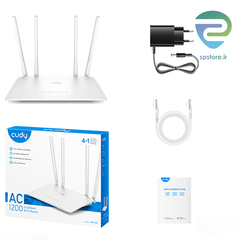 روتر بی سیم دو باند کودی مدل Cudy Router WR1200 — تصویر ۷