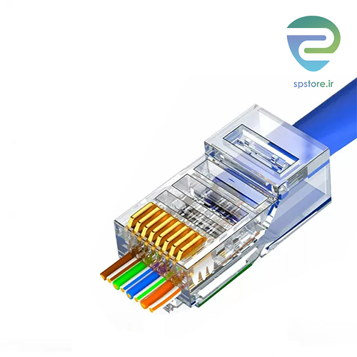 سوکت شبکه میان گذر کی نت بسته 100 تایی مدل Knet RJ45 Cat6 UTP — تصویر ۵