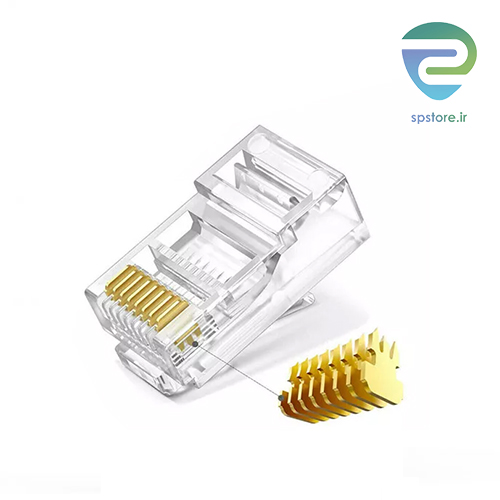 سوکت شبکه میان گذر کی نت بسته 100 تایی مدل Knet RJ45 Cat6 UTP — تصویر ۶