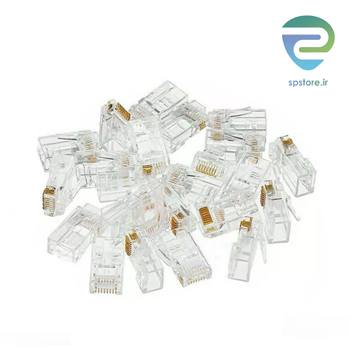 سوکت شبکه میان گذر کی نت بسته 100 تایی مدل Knet RJ45 Cat6 UTP — تصویر ۷