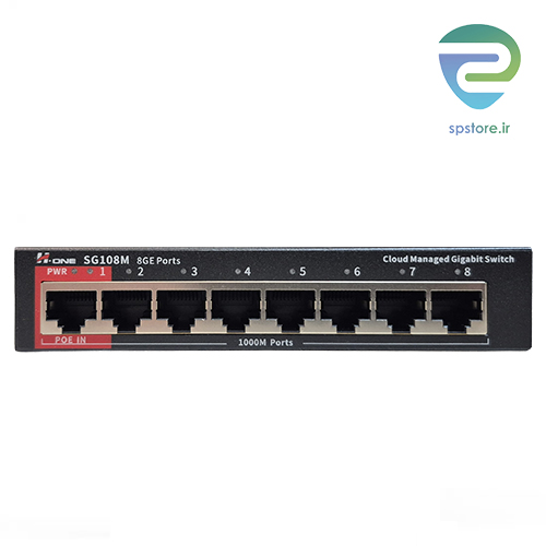 سوئیچ 8 پورت POE اچ وان وب اسمات مدل H1 Switch SG108M — تصویر ۲