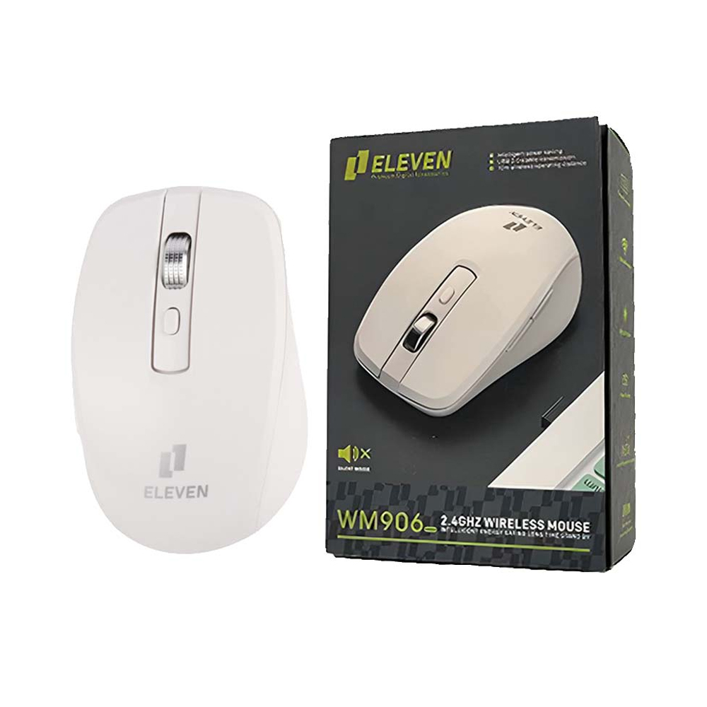 ماوس بی سیم الون مدل ELEVEN WM906 WHITE — تصویر ۲