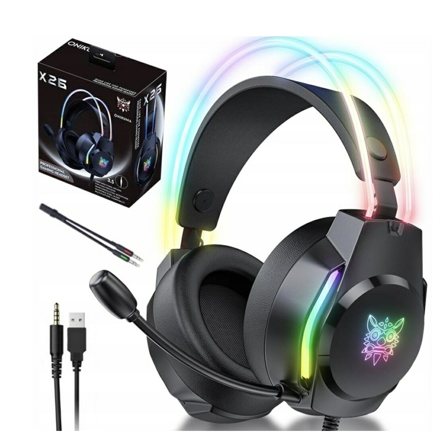 هدست گیمینگ اونیکوما ONIKUMA X26 Black — تصویر ۵