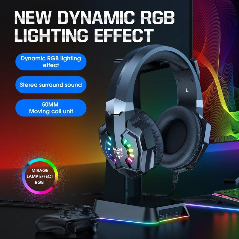هدست گیمینگ اونیکوما ONIKUMA X32 Black — تصویر ۳
