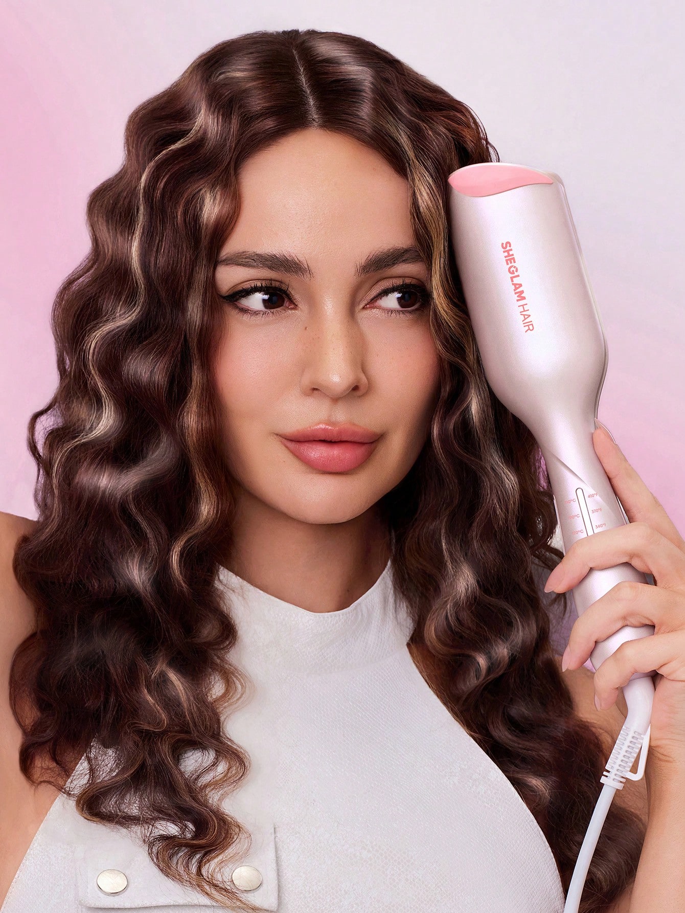 فر کننده موی ویو ساحلی شیگلم مدل Cupid’s Charm Beach Babe Hair Waver قطر ۱۹ میلی‌ متر — تصویر ۷