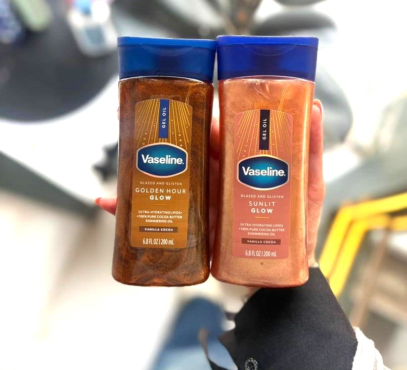 روغن بدن شاین وازلین مدل Golden Hour Glow مناسب برای انواع پوست حجم 200 میل — تصویر ۵