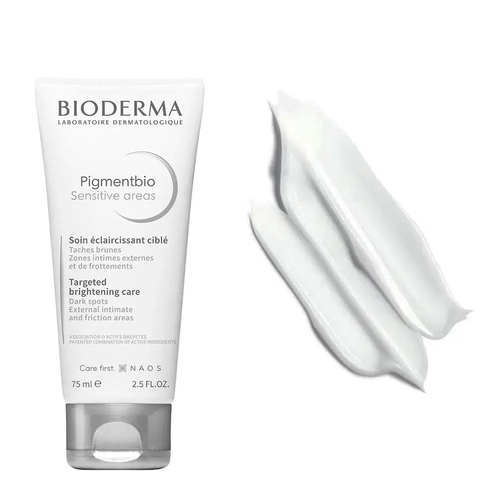 کرم روشن کننده نواحی حساس بایودرما مدل Pigmentbio Sensitive Areas حجم 75 میل | درمان تیرگی زیر بغل و کشاله ران — تصویر ۴