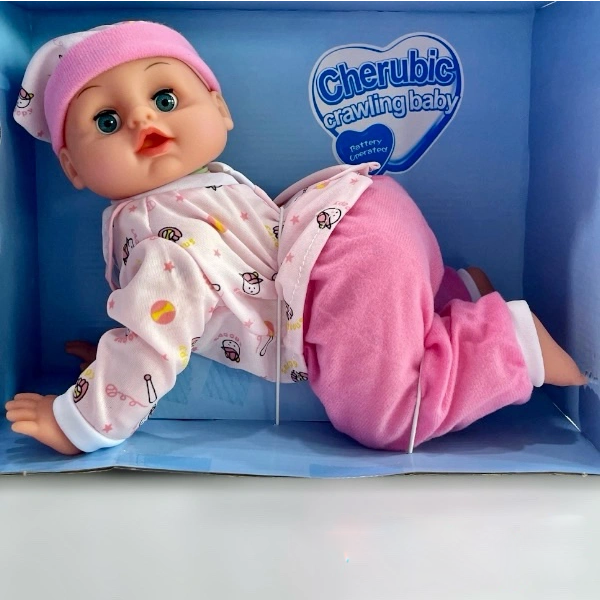 عروسک نوزاد چهار دست و پا کوچک موزیکال کد 3322