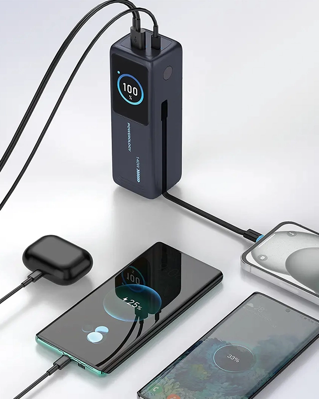 پاوربانک 30000 میلی آمپر پاورولوژی Powerology ThunderAmp 30000mAh Power Bank PWP001ADGY — تصویر ۸