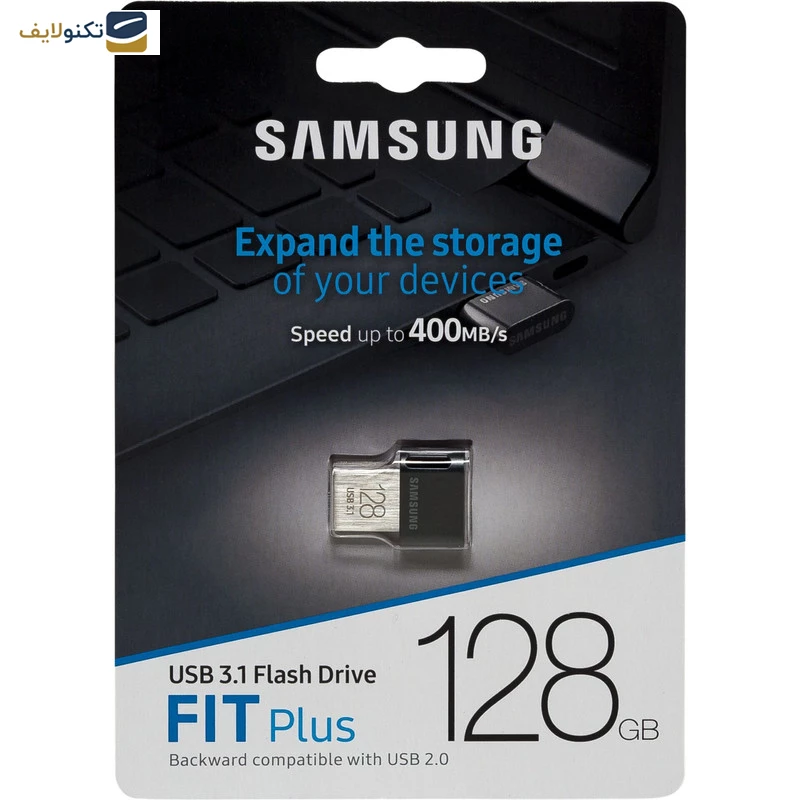 فلش مموری سامسونگ مدل FIT Plus USB 3.1 ظرفیت 128 گیگابایت — تصویر ۲